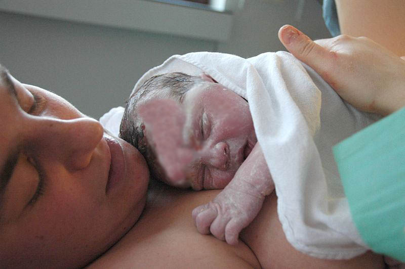 Los bebés nacen cubiertos de un líquido viscoso llamado vermix