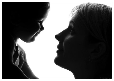 Niño y mamá