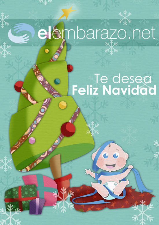 Tarjeta de Navidad de Elembarazo NET